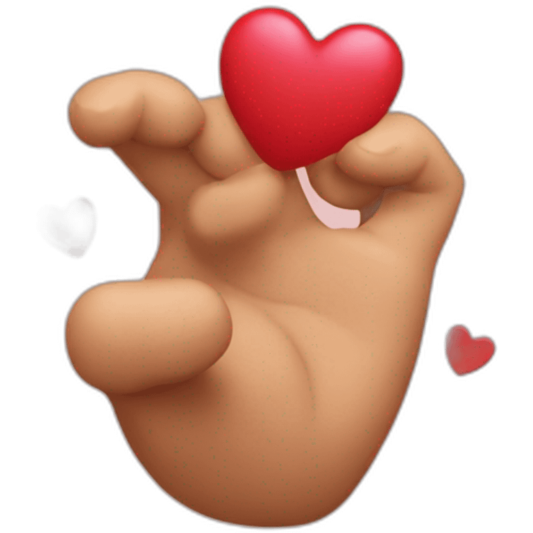 Coeur avec les main emoji