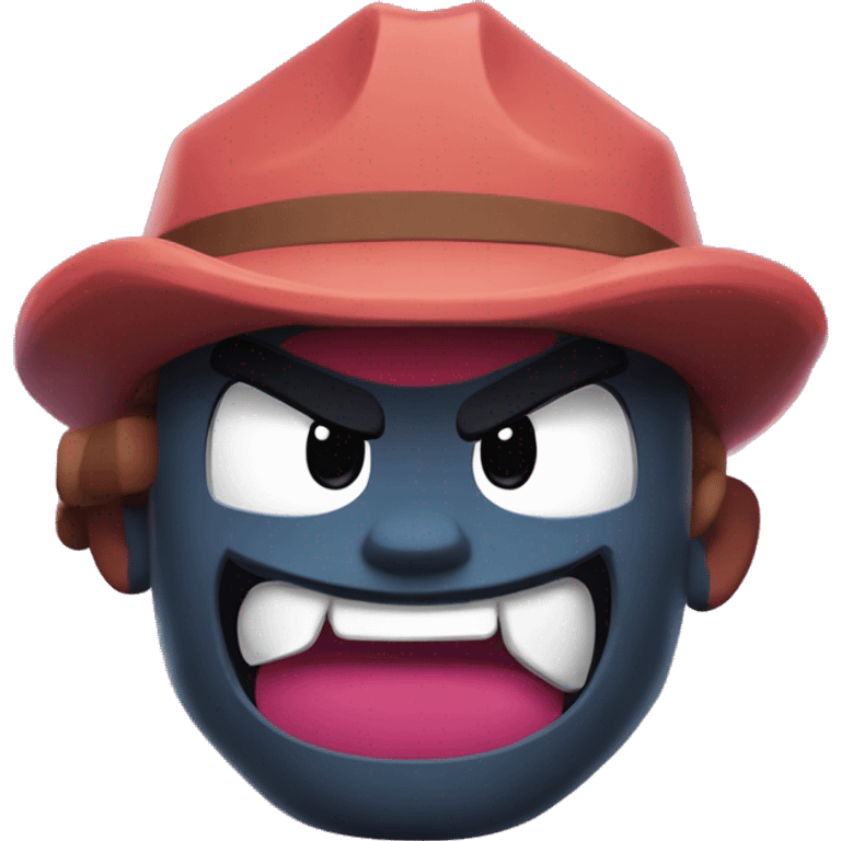 Fang de Brawl stars dando una patada  emoji