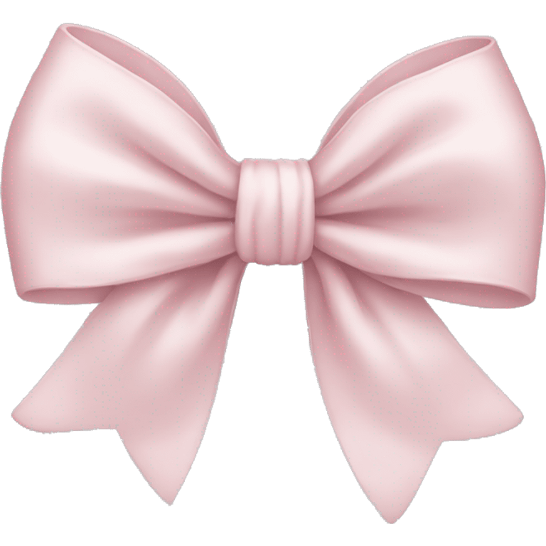 Pale Pink bow emoji