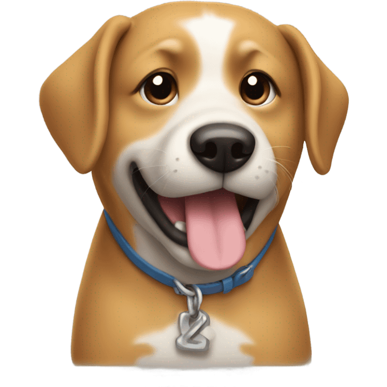 Dog holding summer fridays emoji