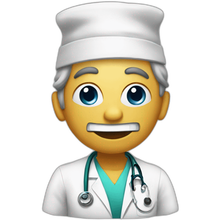 Hallowen doctor crazy emoji