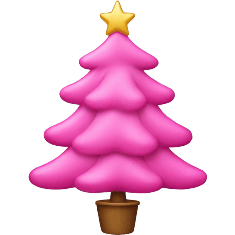 pink Christmas tree emoji