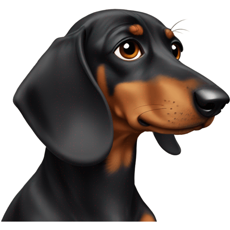 Sad daschund emoji