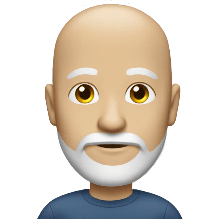 bald white man with beard emoji