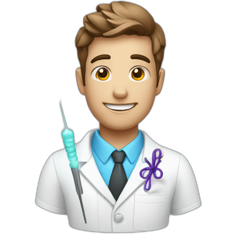 chiropractor with a magic wand emoji