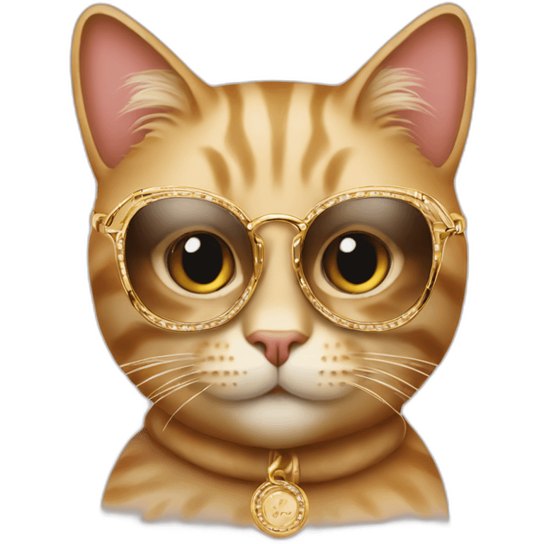 Cartier fashionable cat emoji