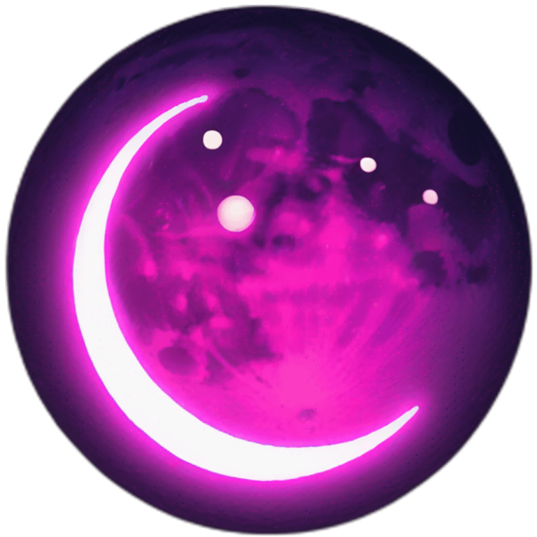 neon moon emoji