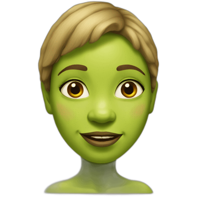 Female Shrek naturist emoji