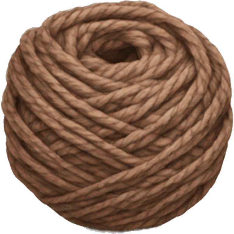 Yarn brown emoji