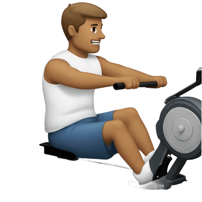 rowing on a rowing machine emoji