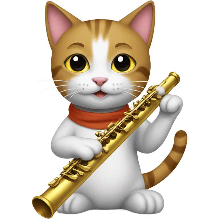 cat with a flute emoji