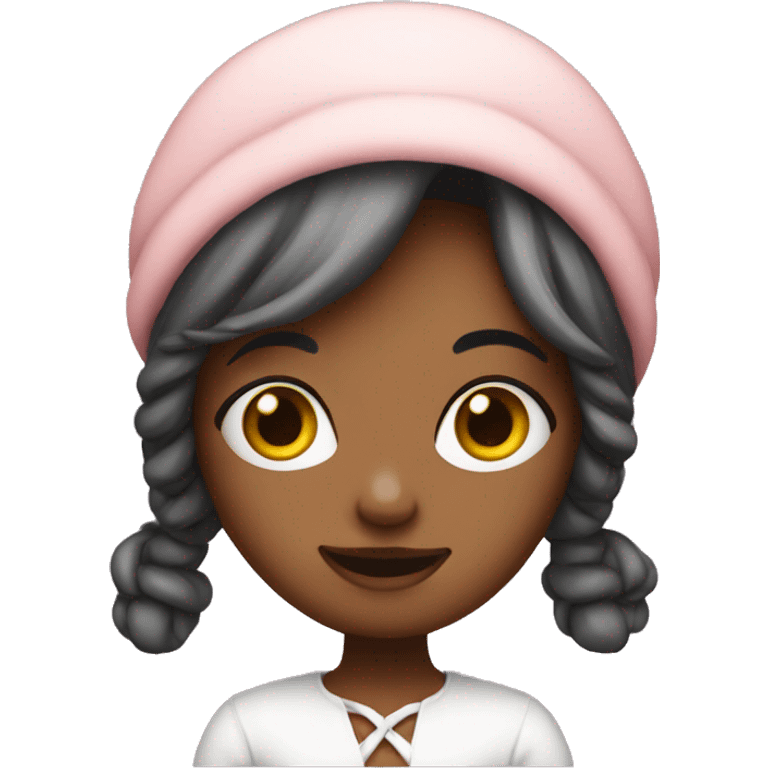 Baddie girl with bonnet emoji