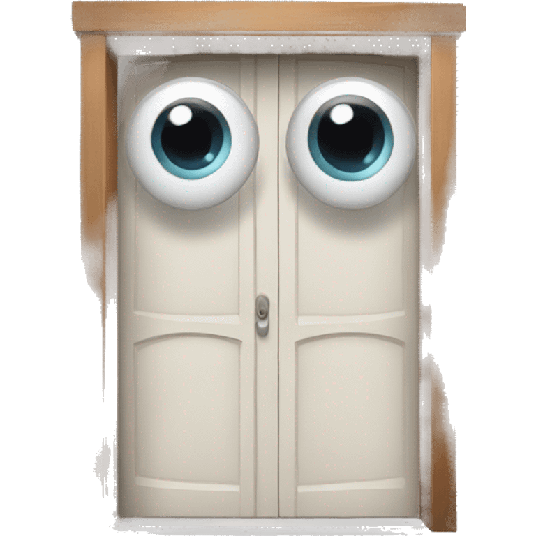 Doors with eyes emoji