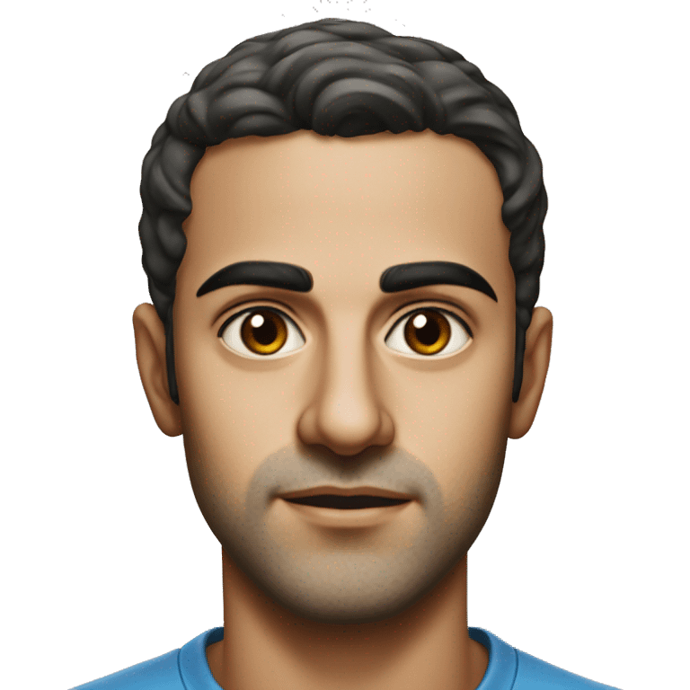 guy 20 years old iranian in 1970 photorealistic serious emoji