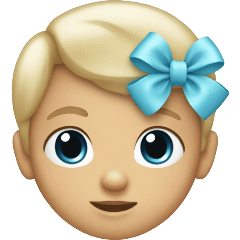 baby blue bow emoji