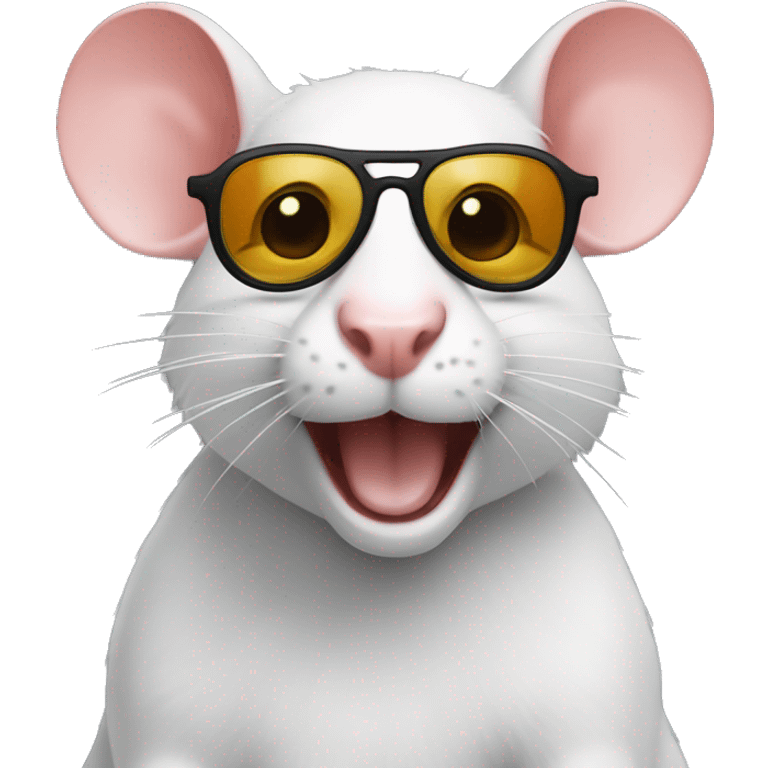 raton laveur avec des lunettes de soleil  emoji