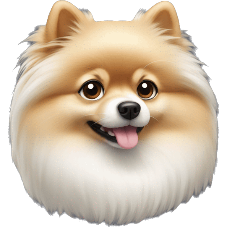 pomerian dog white emoji