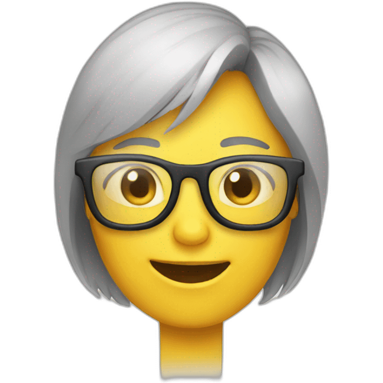 chat avec lunette emoji