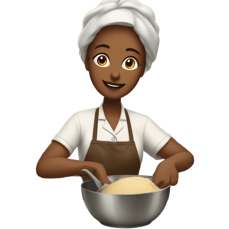 Mother baking pie emoji