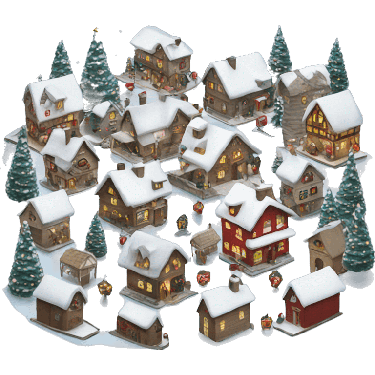 Christmas village  emoji