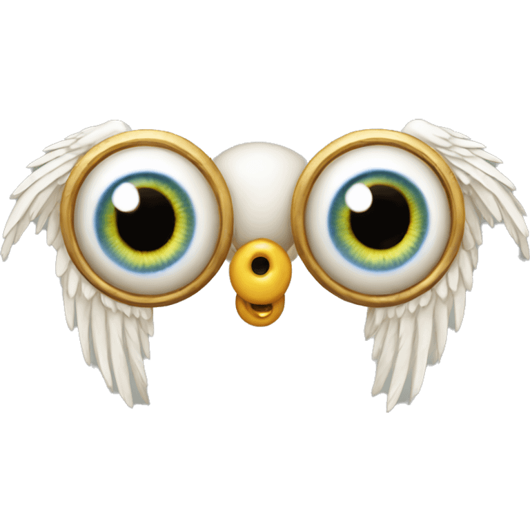 ring of eyeballs with wings emoji