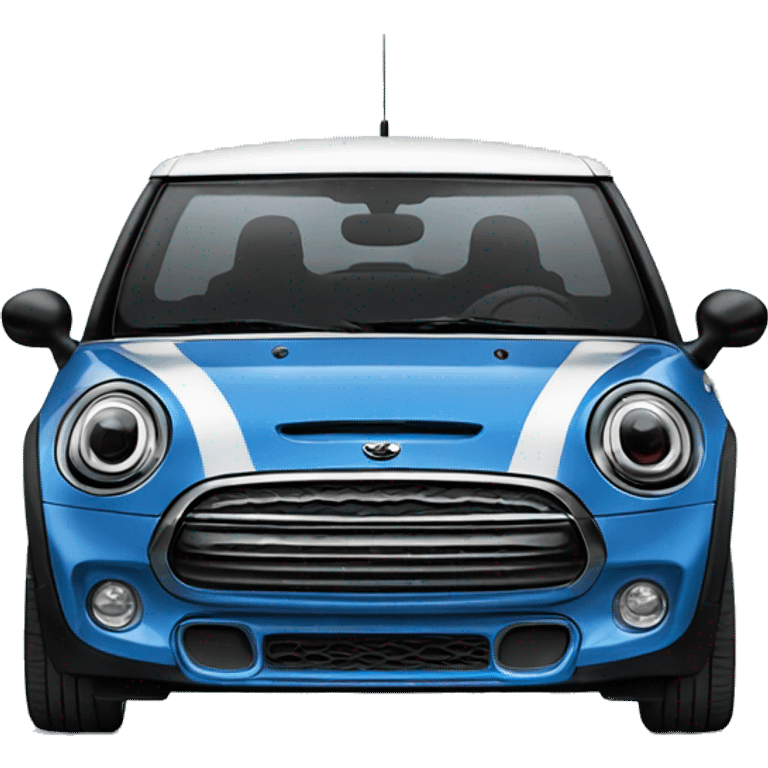 Mini cooper blue emoji