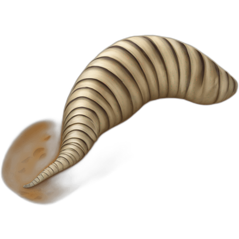 Sandworm on sand emoji