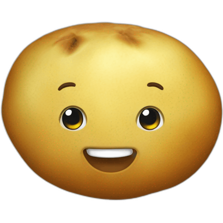 Patate joyeuse ronde emoji