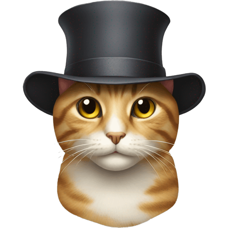 Cat whit hat  emoji