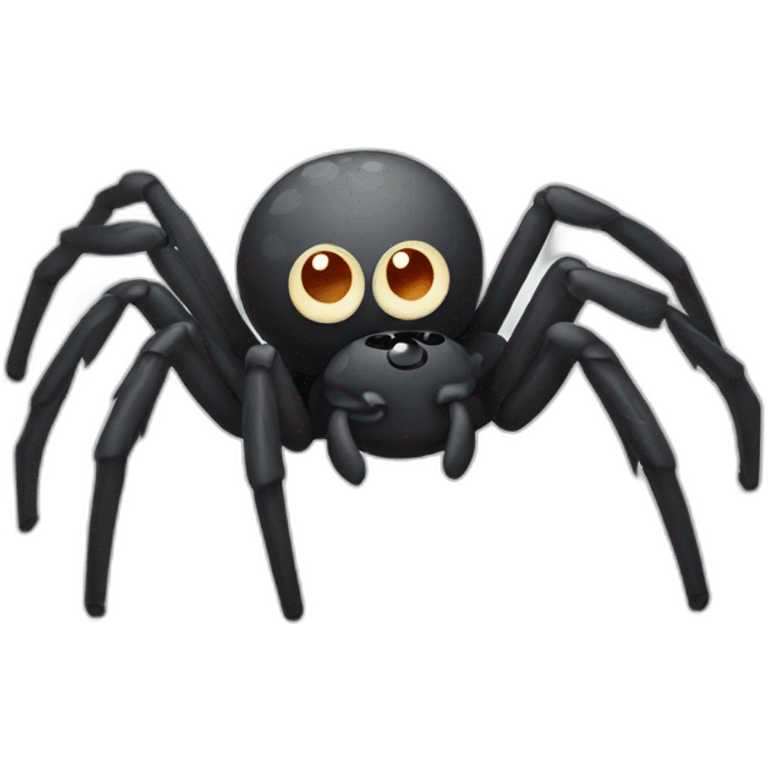 Friendly spider emoji