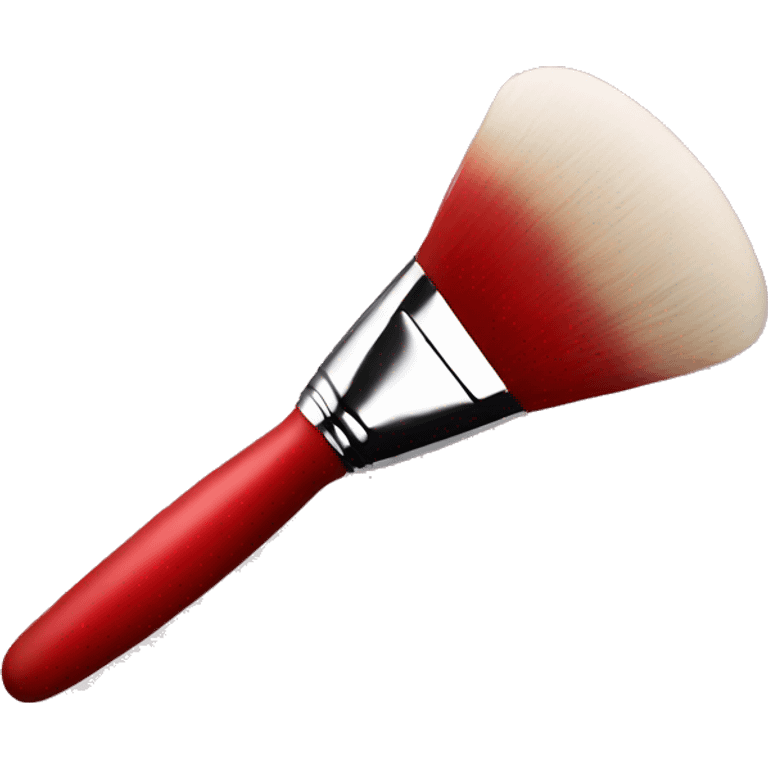 Red makeup brush  emoji