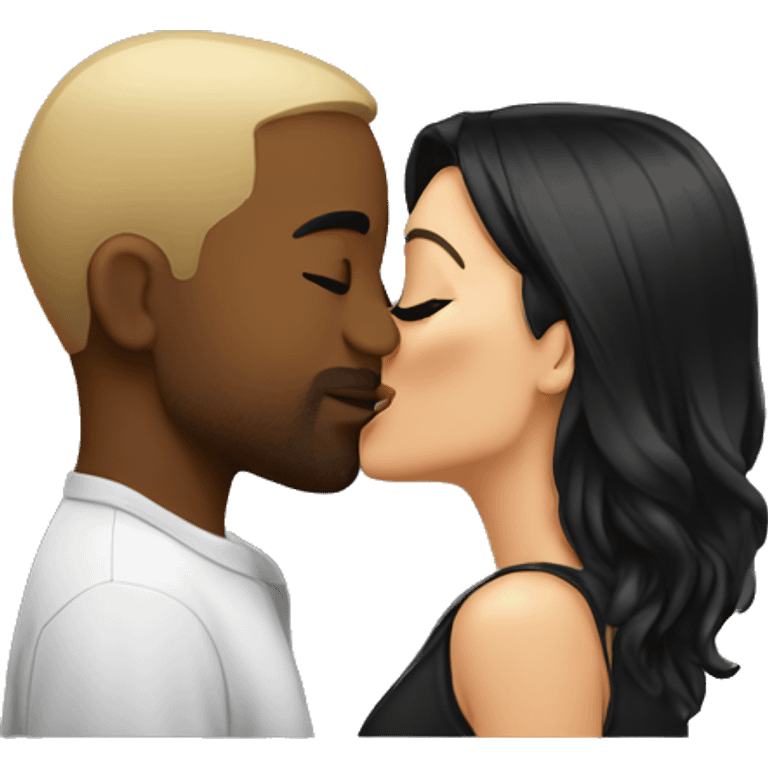 kylie and travis kissing emoji