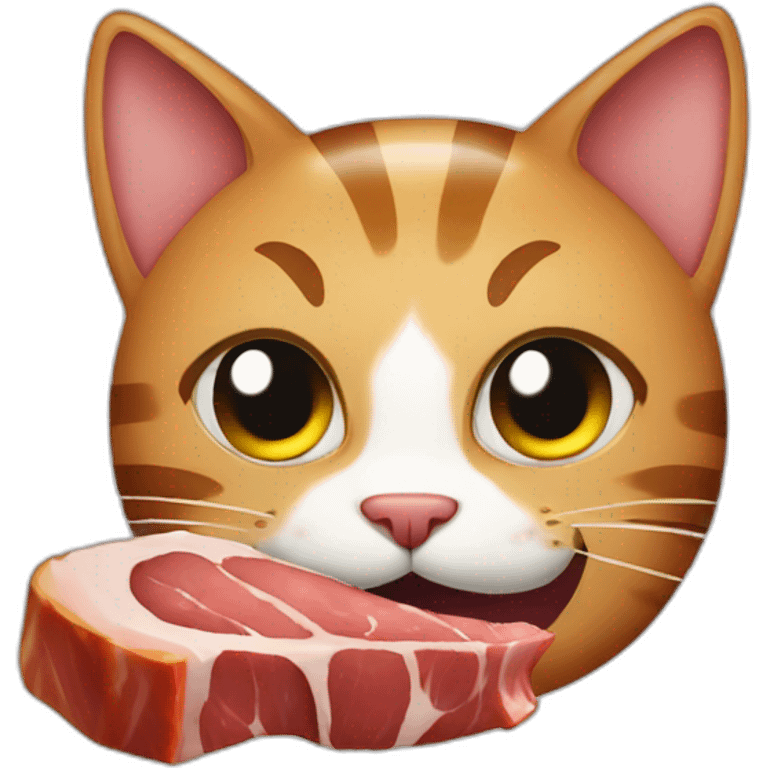 Meat eat cat emoji