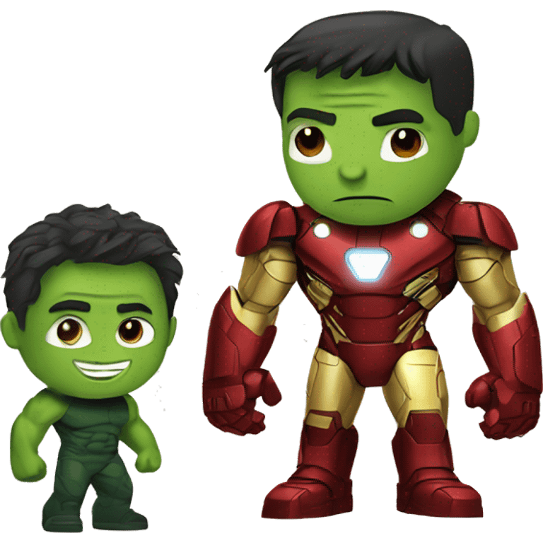 Iron man with hulk emoji