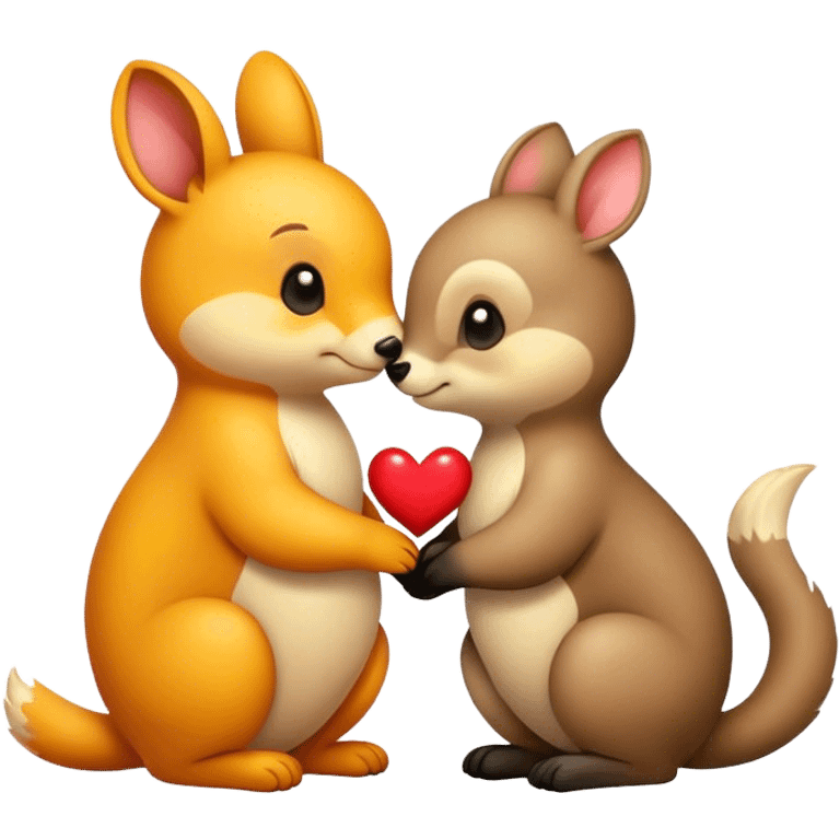 Animals in love emoji