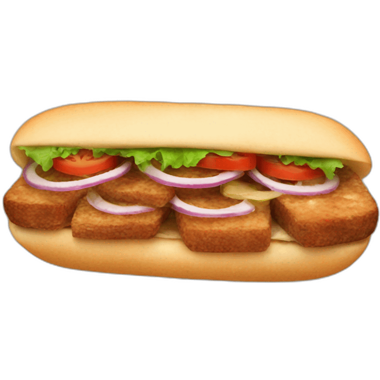 Kebab sandwich emoji