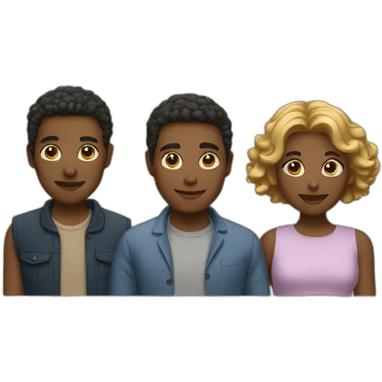 three people emoji