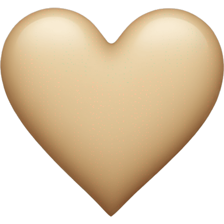 Beige heart  emoji