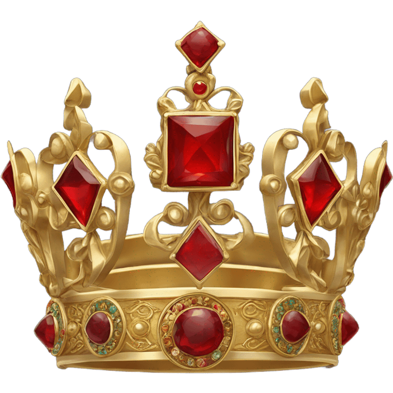 Crown of Charlemagne Holy Roman Empire red middle emoji