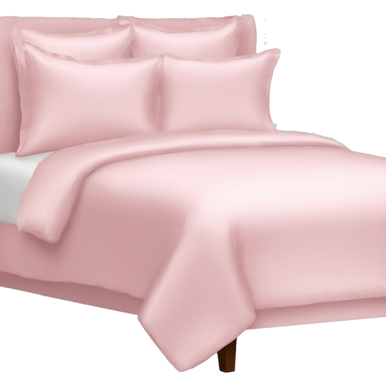 Light pink silk bed emoji