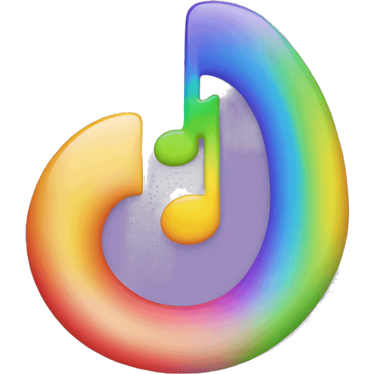 music note rainbow emoji