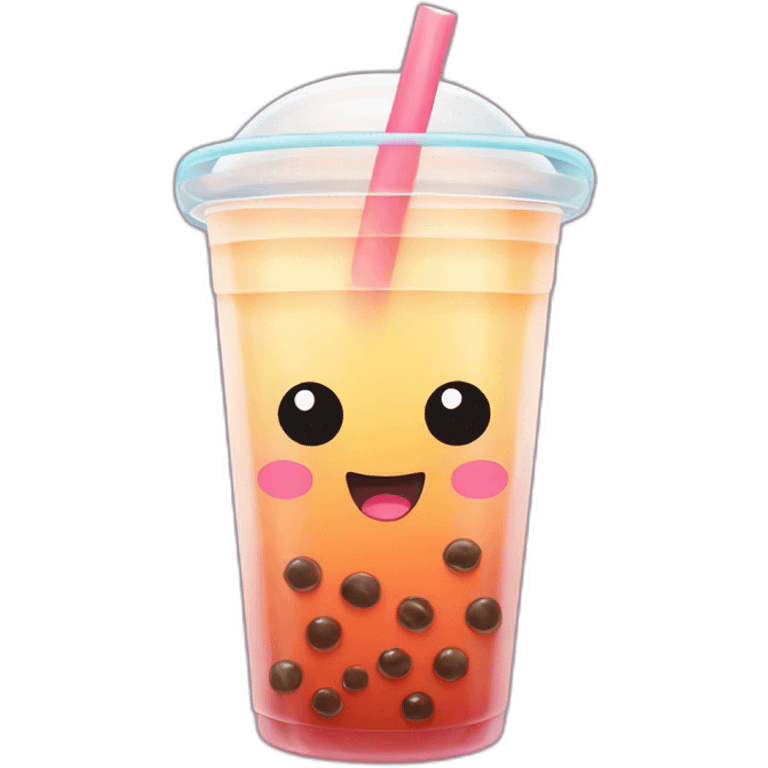 colorful bubble tea emoji