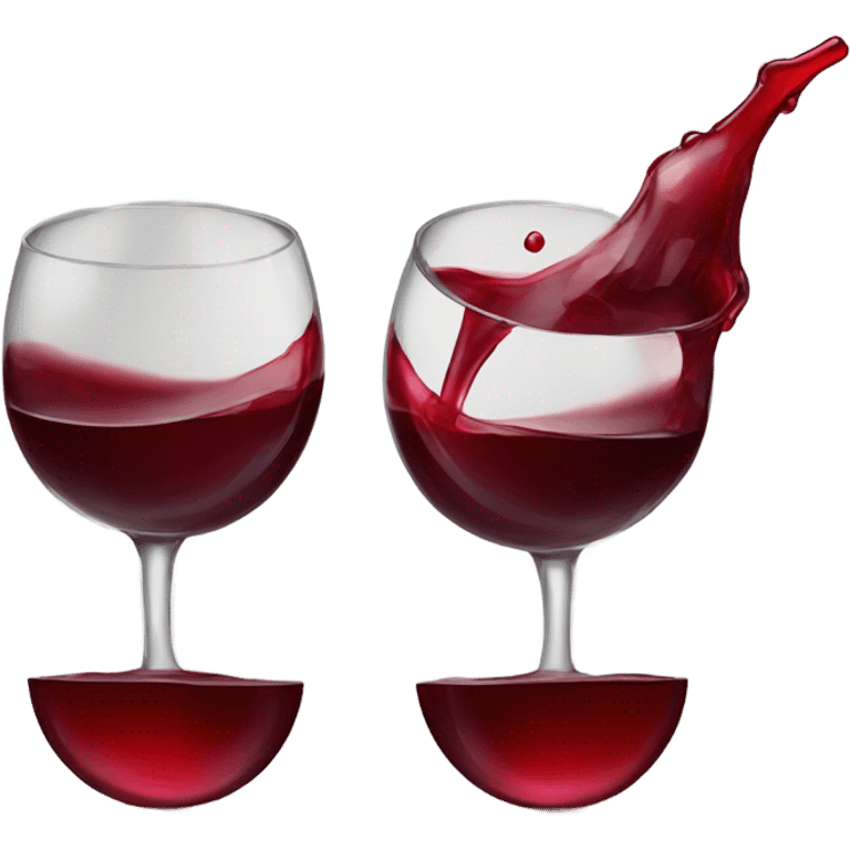 red two glasses of wine emoji