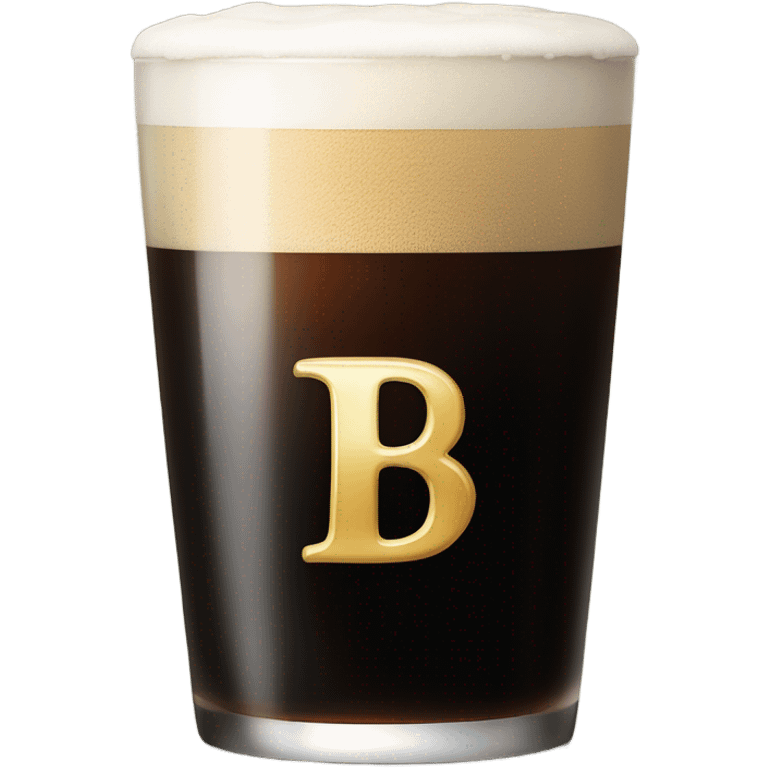 Guinness with a B on it  emoji