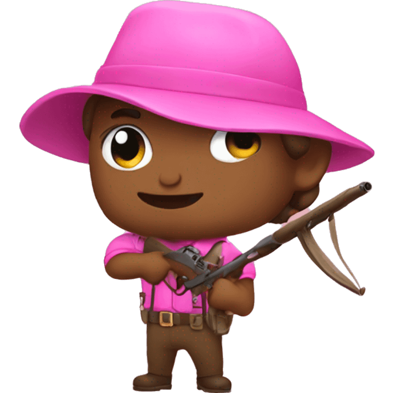 Pink hunting  emoji