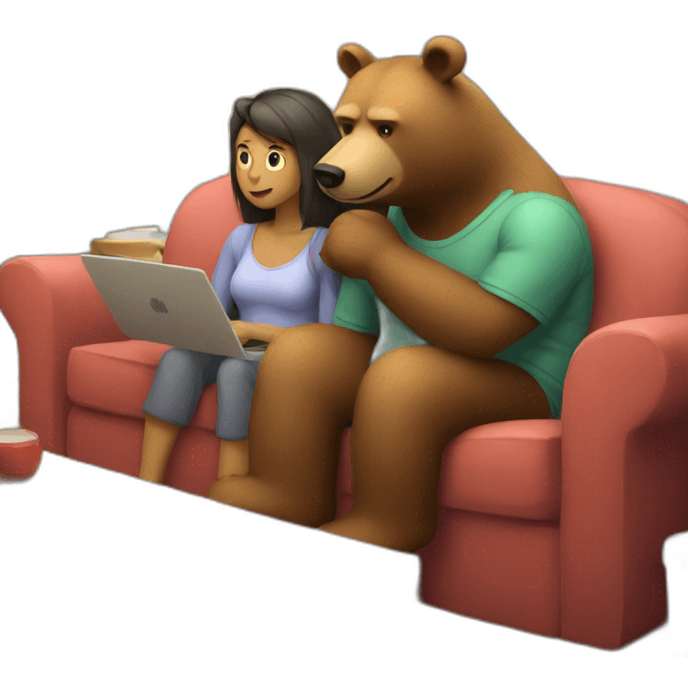 Male-bear-and-female-bear-at-couch emoji