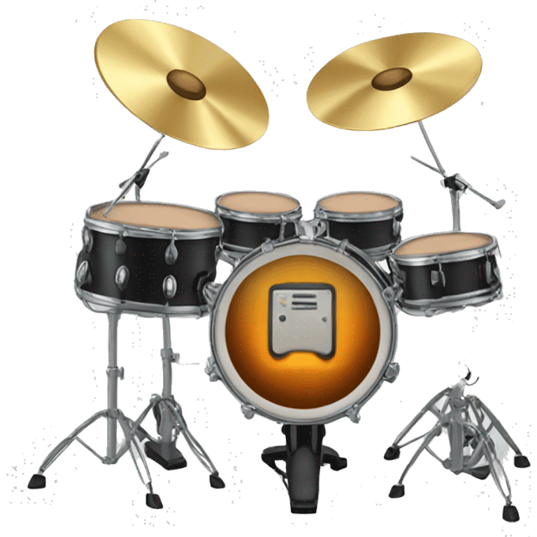 Electric drum set  emoji