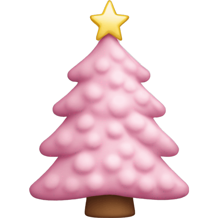 light pink christmas tree emoji