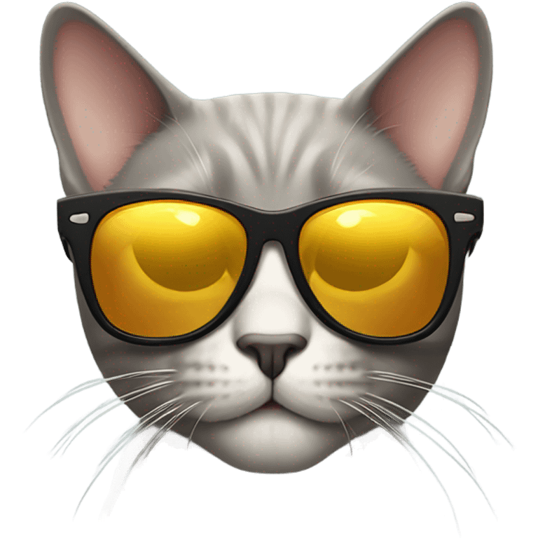 Cat with sunglasses emoji