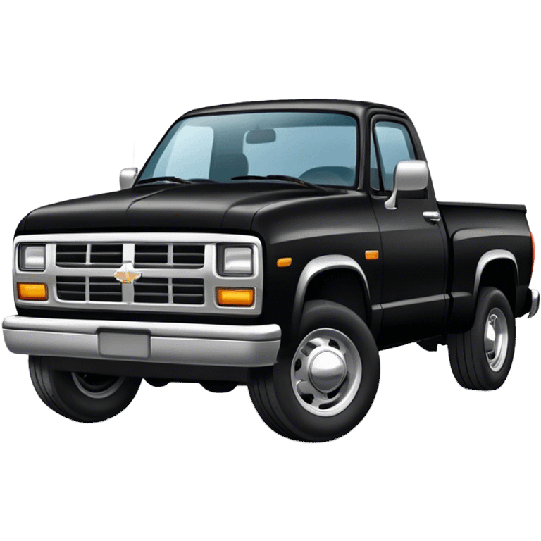 Black truck emoji